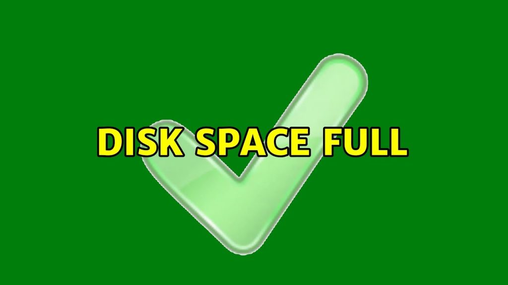 Disk Space Full Problem
