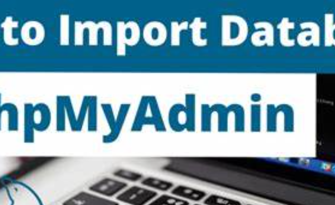 How to import the Database in phpMyadmin