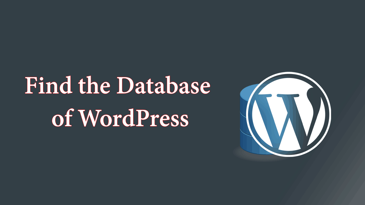 How to find WordPress Database Name